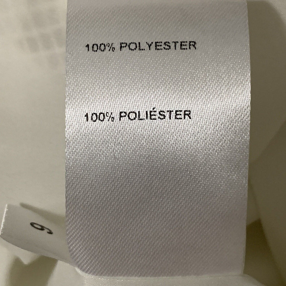 Vintage Doncaster Women's Ivory Lace Dress Sz 6 Sheath Short Sleeve Knee Length - Picture 10 of 10